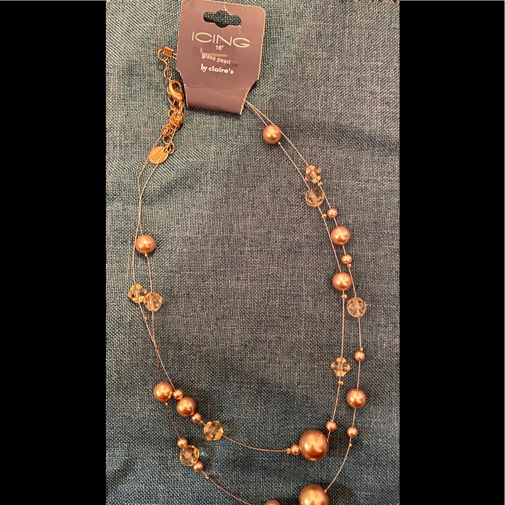 16 inch glass pearlnecklace